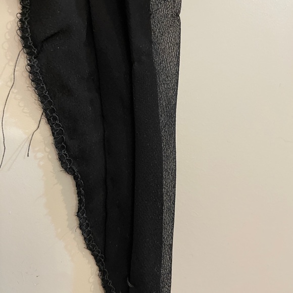 David’s Bridal V-Neck Black Halter Maxi dress with pleated and ruffle detail. - Picture 12 of 12